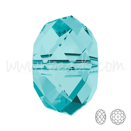 Achat Perles briolette Swarovski 5040 light turquoise 8mm (6)