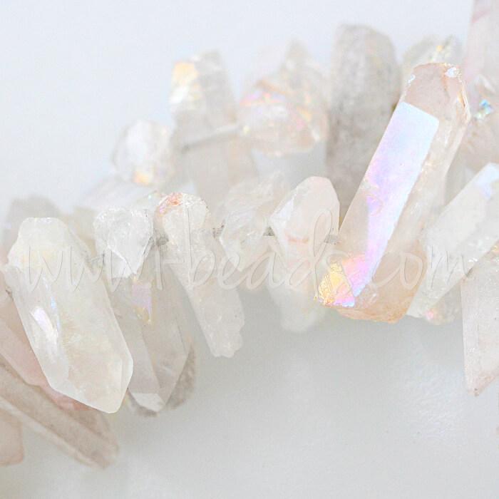 Pendentifs cristal de quartz naturel Rainbow (4)