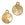 Grossiste en Médaillon pour Swarovski 1122 Rivoli 12mm doré (1)