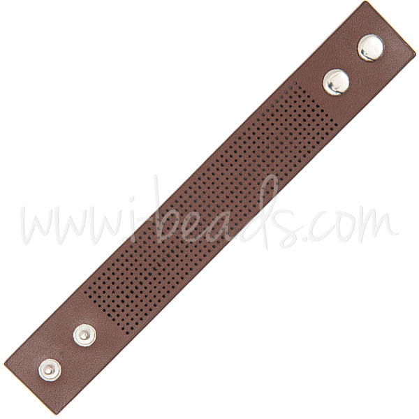 Bracelet à broder 23x3cm brun (1)