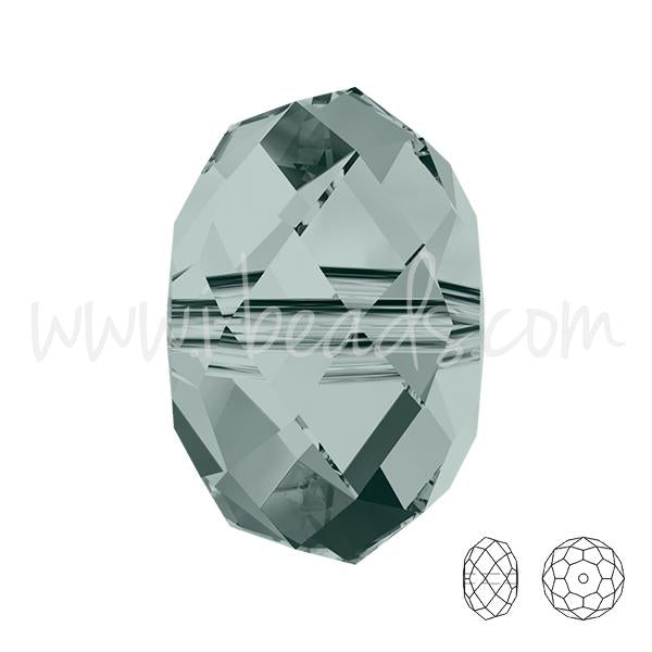 Perles briolette Swarovski 5040 black diamond 8mm (6)