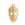 Vente au détail Médaille breloque pendentif motit tête de mort Acier Inoxydable doré OR 18x10.4x1mm (1)