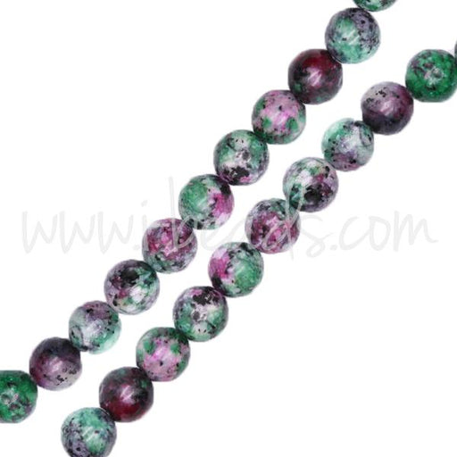 Achat Perles rondes rubis zoisite chinoise 6mm (1)