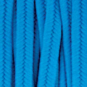 soutache polyester bleu paon 3x1.5mm (2m)