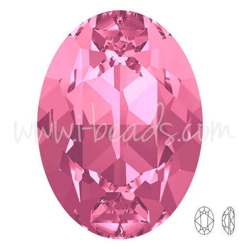 Achat Cristal Swarovski 4120 ovale rose 18x13mm (1)