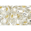 Cc21 - perles de rocaille Toho 3/0 silver lined crystal (250g)