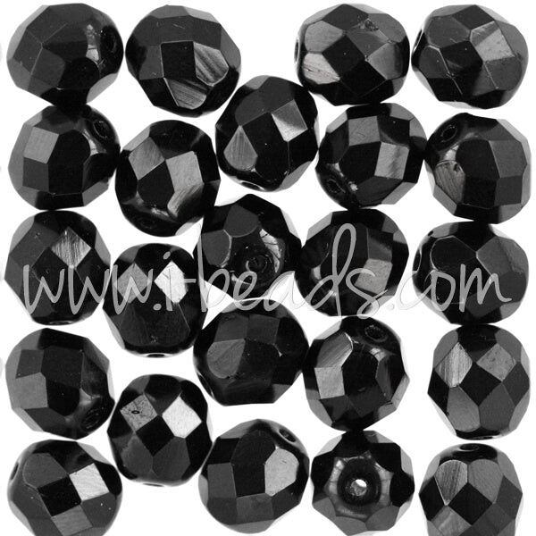 20 Perles Facettes De Bohême 8 Mm – Précision Tchèque, Parfaites Pour Vos Créations !