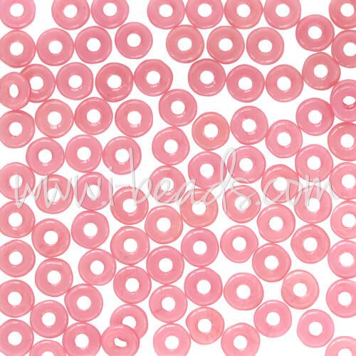 Achat O beads 1x3.8mm coral pink (5g)