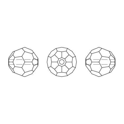 Perles rondes Swarovski 5000 chrysolite 6mm (10)