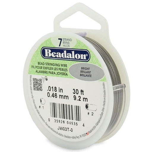 Achat Beadalon fil câble 7 brins brillant 0.46mm, 9.2m (1)