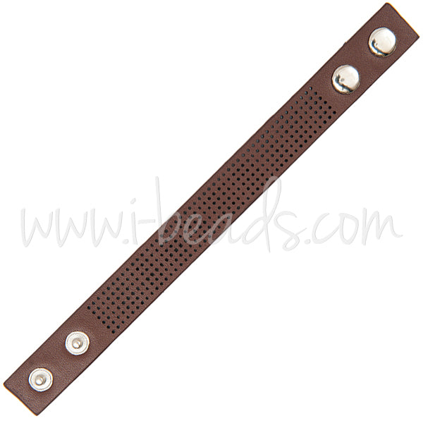 Bracelet à broder 23x2cm brun (1)