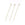 Grossiste en Clous tête ronde Acier doré OR 40x0.6mm (10)
