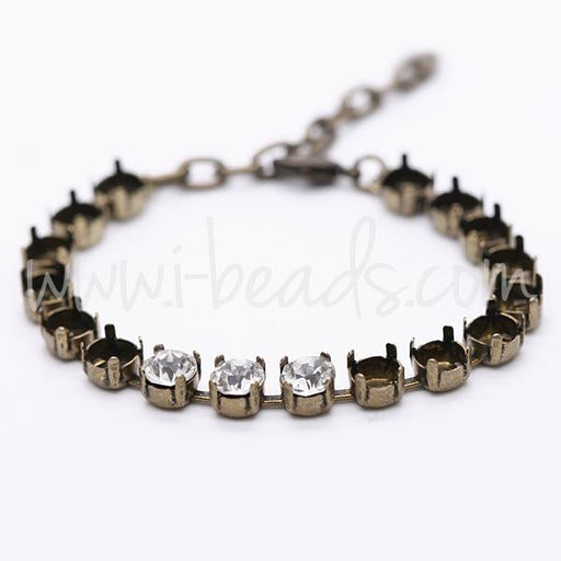 Bracelet sertir pour 17 Swarovski 1088 SS29 brass (1)