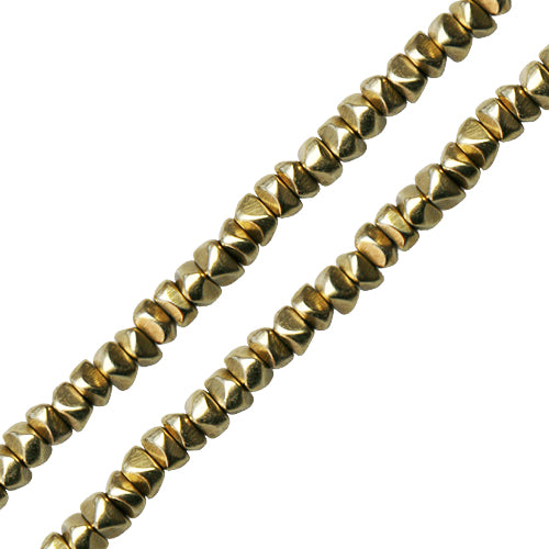 Perles Heishi Pukalet Laiton Sur Fil 3x4mm (1)