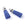Vente au détail Pompon suédine Bleu Roi 36mm capuchon argenté (1)