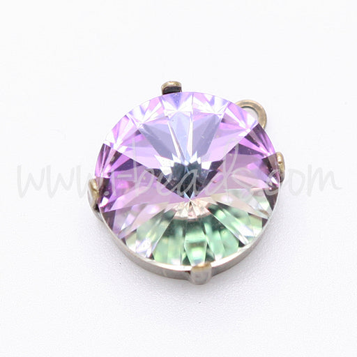 Serti pendentif pour Swarovski 1122 rivoli 14mm laiton (1)