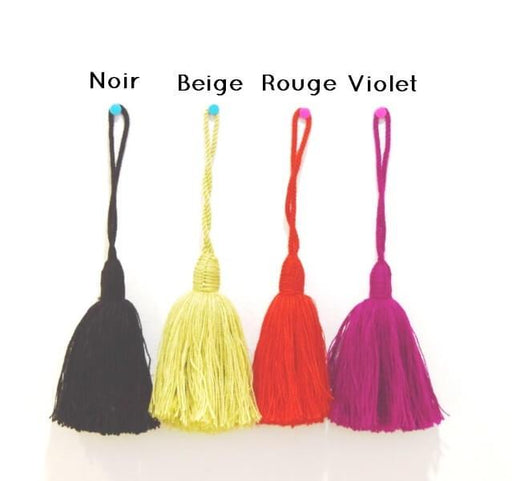 Achat Grand pompon 16cm laine NOIR (1)