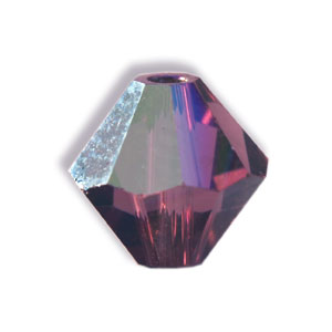 Achat Perles Swarovski 5328 xilion bicone amethyst ab 6mm (10)