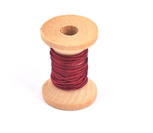 Achat Cordon satin tressé rouge bordeaux 0.7mm, 5m (1)