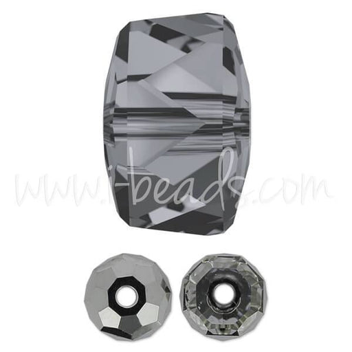 Achat Perles Swarovski 5045 Rondelle crystal silver night 8mm (2)