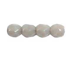 Perles facettes de boheme OPAQUE GREY 3mm (30)