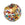 Vente au détail Perle de Murano ronde multicolore 12mm (1)