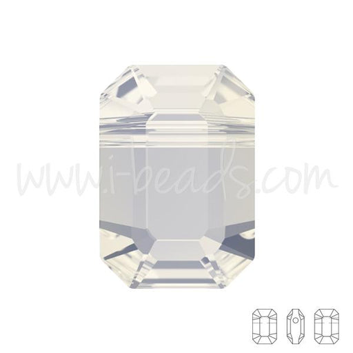 Perles Swarovski 5514 pendulum white opal 8x5.5mm (2)