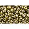 cc457 - perles de rocaille Toho 8/0 gold lustered green tea (10g)