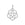 Grossiste en Médaille breloque pendentif fleur de Vie Acier Inoxydable couleur platine + anneau de jonction - 13mm (1)