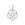 Vente au détail Médaille breloque pendentif fleur de Vie Acier Inoxydable couleur platine + anneau de jonction - 13mm (1)