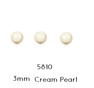 5810 Swarovski Cream pearl 3mm x0.5mm (20)