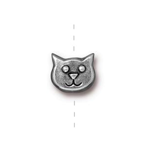 Achat Perle chat plaqué argent 8x9mm (1)