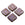 Vente au détail Perles en verre de Bohême carre avec étoile violet et picasso 10mm (4)