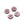 Vente au détail Perles en verre de Bohême fleur d'hibiscus rose et bronze 9mm (4)
