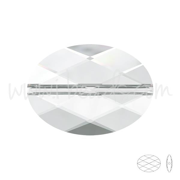 Perles facettes Swarovski 5050 crystal 14x10mm (1)