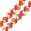 Perles d'eau douce pépites cuivre 5mm sur fil (1)