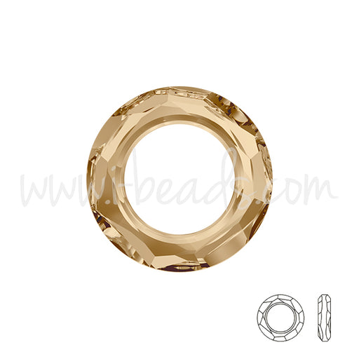 Achat anneau cosmic swarovski crystal golden shadow 14mm (1)