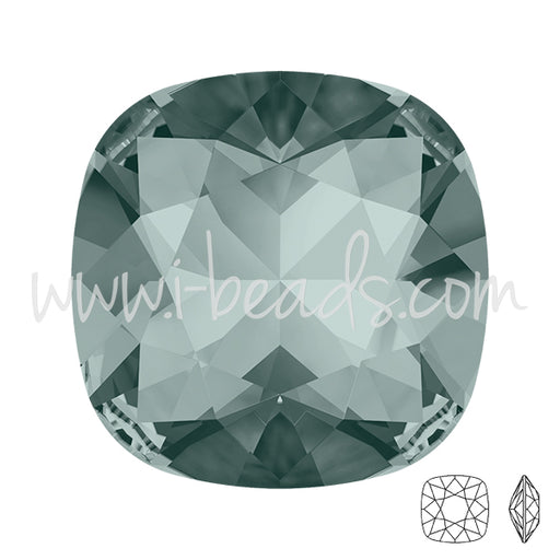 Achat Cristal Swarovski 4470 carré black diamond 12mm (1)