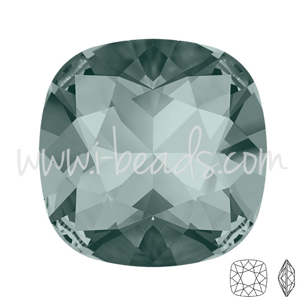 Cristal Swarovski 4470 carré black diamond 12mm (1)