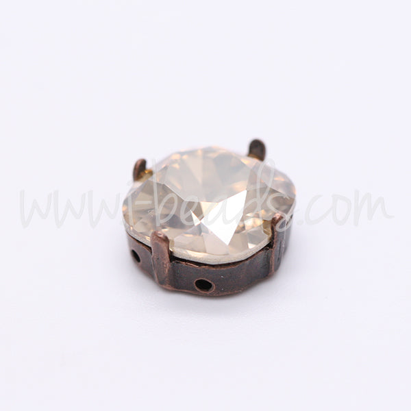 Serti à coudre pour Swarovski 4470 12mm cuivré (1)