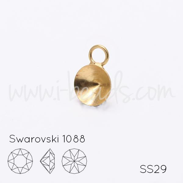 Serti pendentif pour Swarovski 1088 SS29 doré (1)