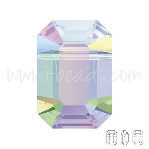 Achat Perles Swarovski 5514 pendulum crystal AB 10x7mm (2)