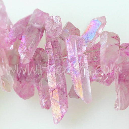 Achat Pendentifs cristal de quartz naturel Pink Crystal (4)