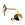 Vente au détail Boucles d'oreilles coniques avec anneau laiton doré 8x12mm (10)