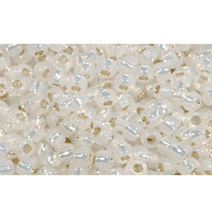 cc2100 - Toho beads 11/0 silver-lined milky white (250g)