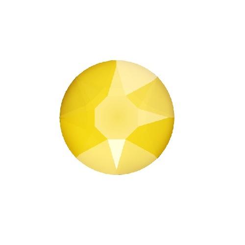 Achat Swarovski 2078 hot fix flat back cristal (jaune) buttercup SS16-4mm (60)