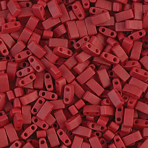 Achat ccTLH2040 -Miyuki HALF tila perles Matte MTLC Brick Red 5x2.5mm (35 perles)