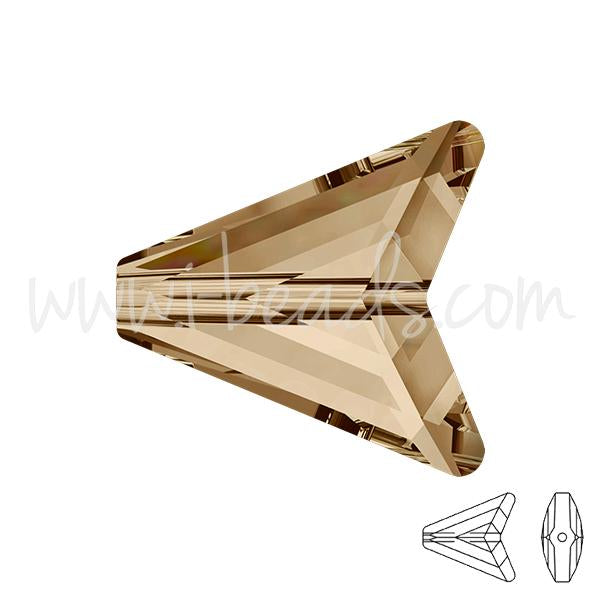 Swarovski 5748 flèche crystal golden shadow 16mm (1)