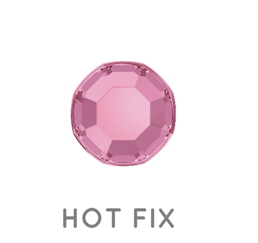 Achat Swarovski 2000 hot fix flat back rhinestones Light rose foiled SS3 -1.4mm (80)