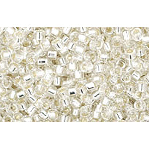 Achat cc21 - perles Toho treasure 11/0 silver lined crystal (5g)